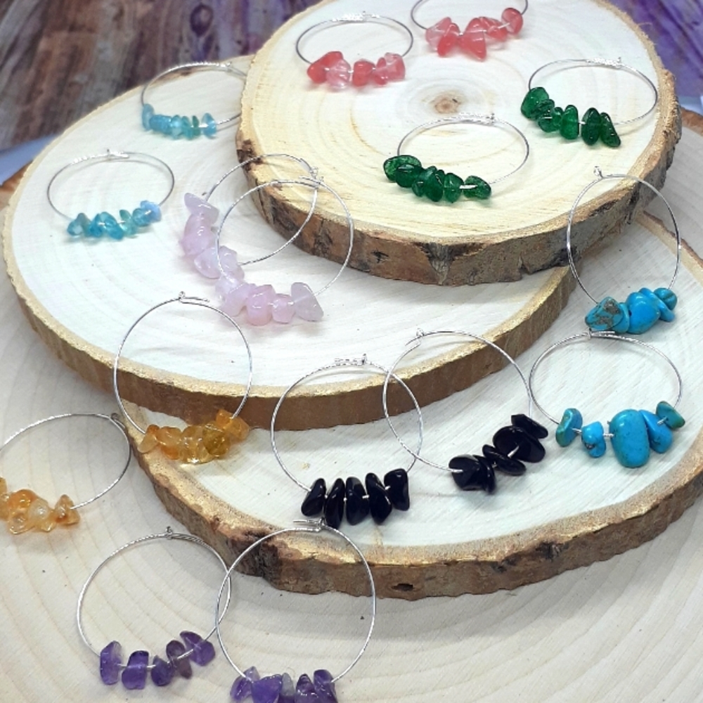 Gemstone earrings